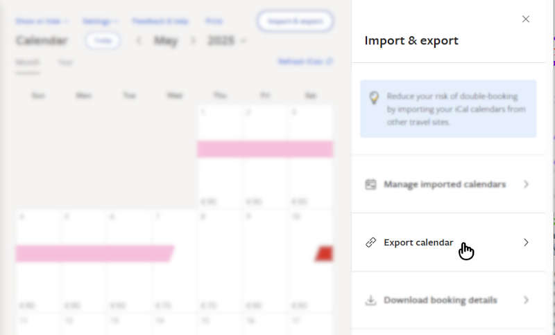 VRBO Calendar step 2